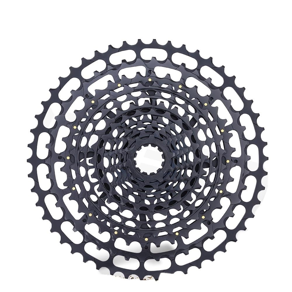 JIASHUNHE Speed Cassette 12s MTB Cassette 10-50T 12 Speed Bike Freeewheel Super Light Bicycle Flywheel 12Speed Freewheel(Black Cassette)