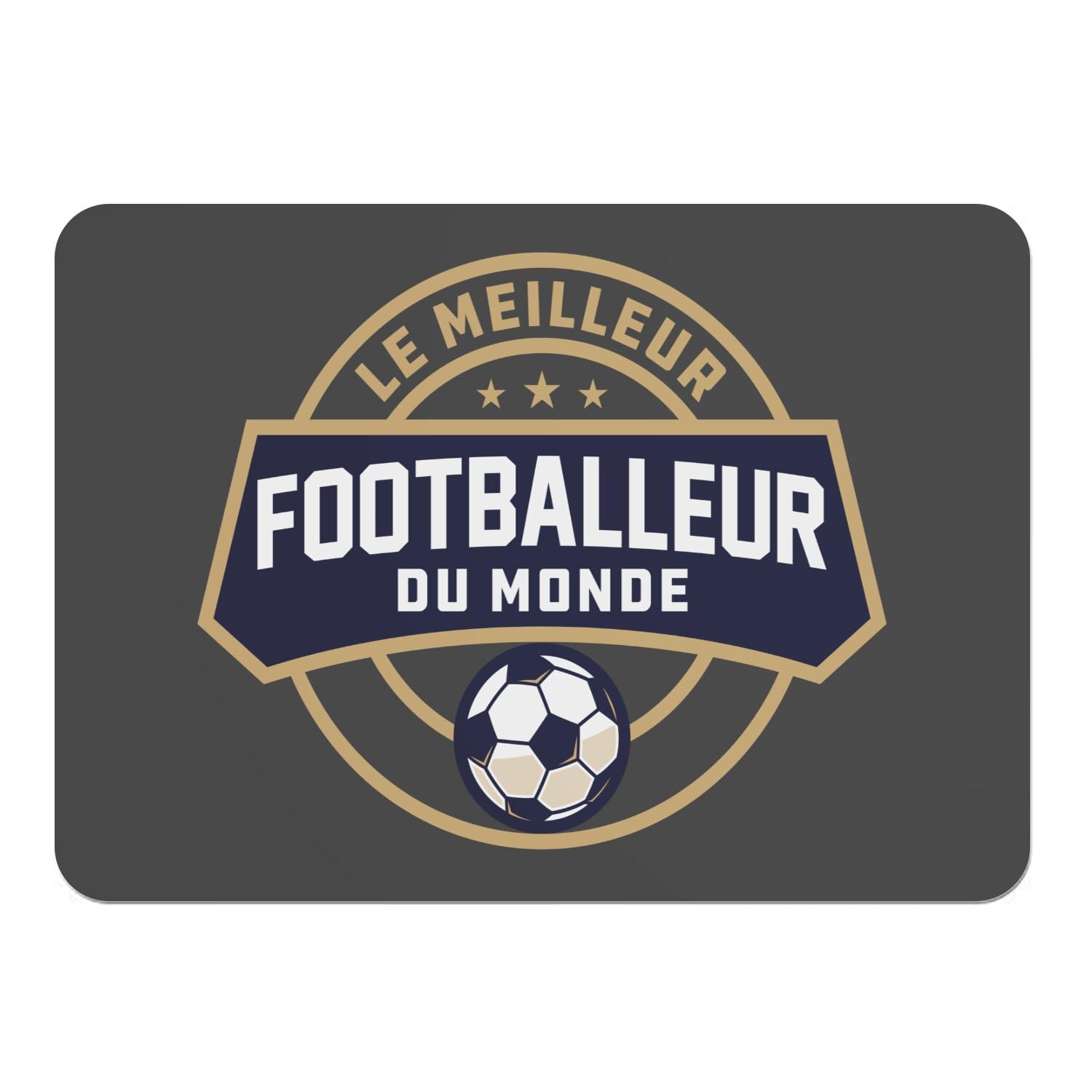Sets de table souples dessous en liège napperons noir football