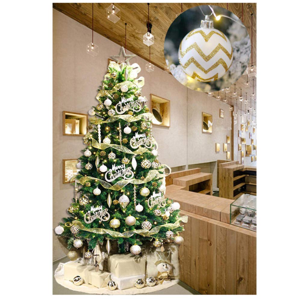 Palline per Albero di Natale 60Pcs Palline di Natale Palline Decorazioni per L'Albero di Natale per Feste Decorazioni per Ornamenti Appesi PE 6X6Cm Decorazioni per Alberi di Natale Navidad