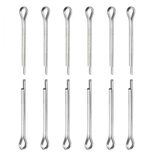 Pasadores de clip de chaveta de 0.039 in x 0.394 in (DXL), paquete de 30 - Bueno para maquinaria - Sujetadores de horquilla de acero inoxidable 304