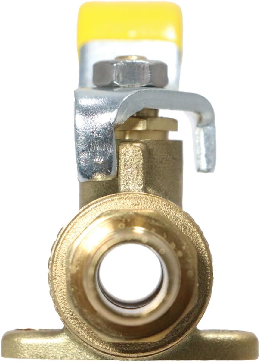 XFITTING Barb Crimp Pex 1/2 Inch Ball Valve With Drop Ear, 24-3-3=10XX, 10 Pieces