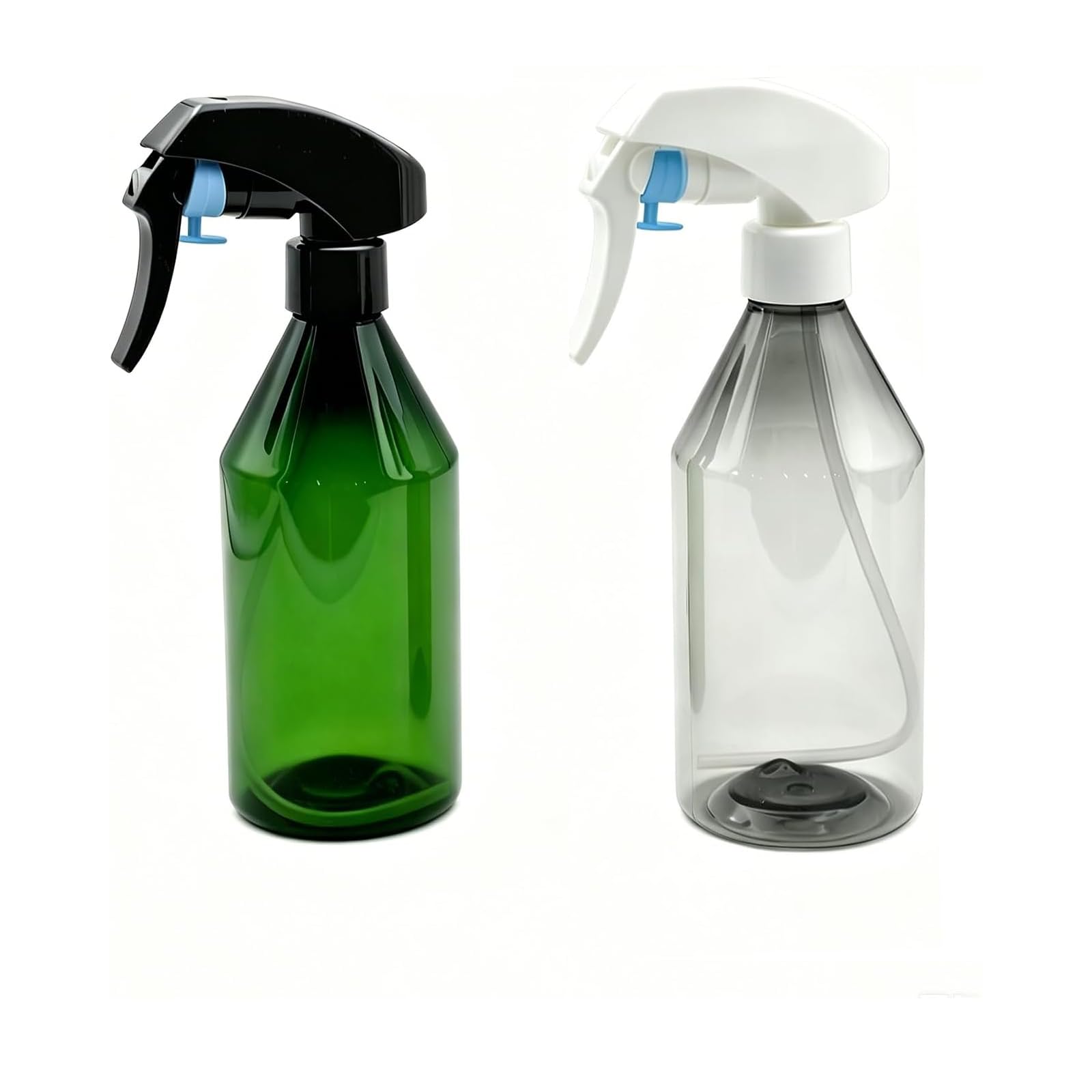 2 Pack 10.5oz 300ml empty spray bottles for plant misting gardening cleaning plastic spray bottle with trigger sprayer hair salon barbershop bathroom kitchen organic cleaning atomizer plant mister