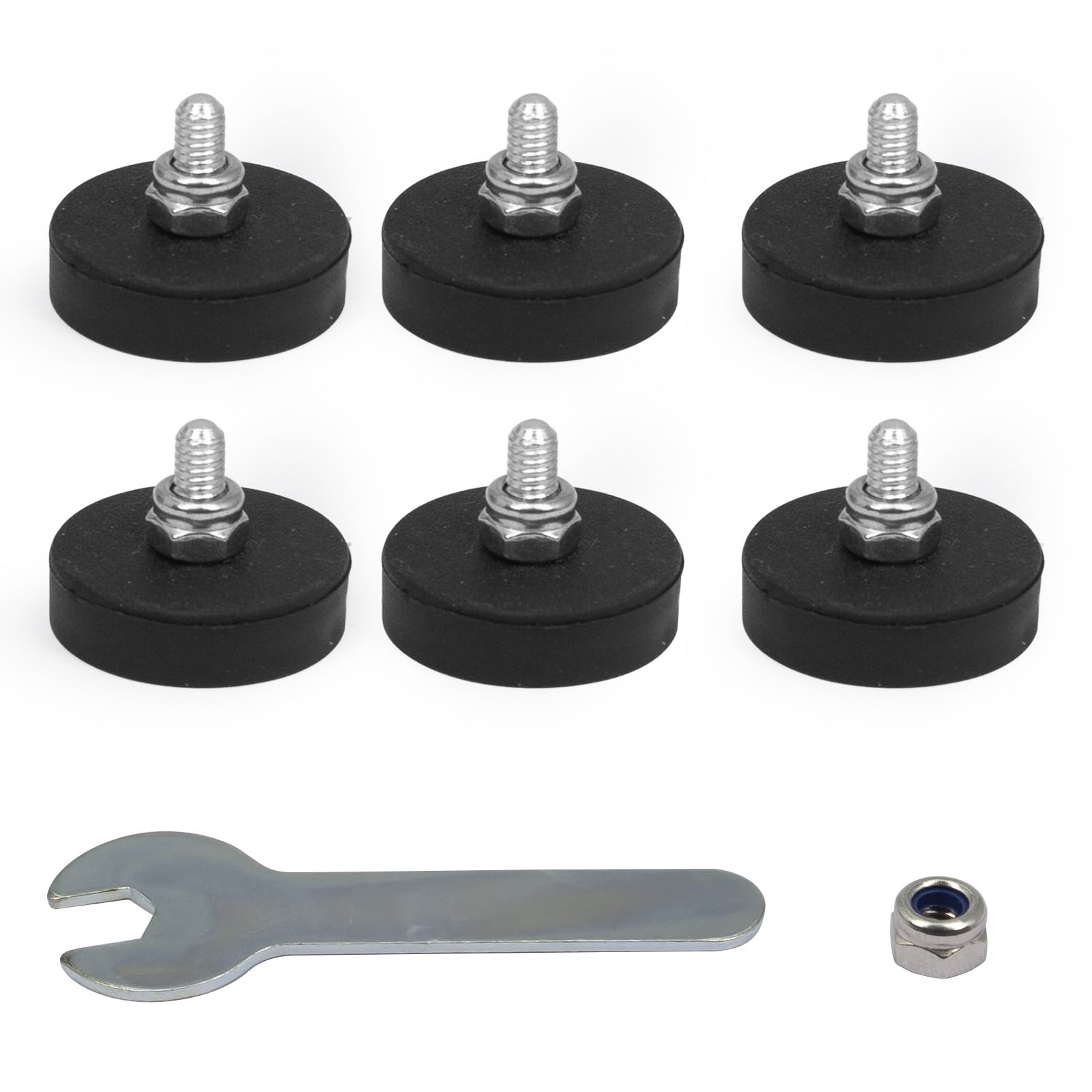 Rubber Coated Magnets, Heavy Duty Waterproof Magnetic Mount for Lights, Tools, Signs, Cameras, Garage, Workshop and Outdoor Use,12Pack — Amazon image 8