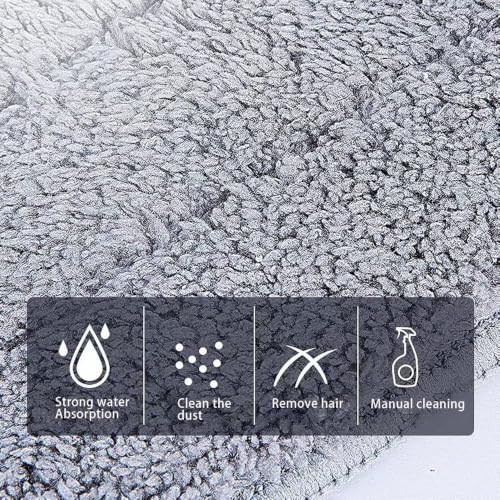 Image of 24 Inch Microfiber Mop Pads 6 Pack for Hardwood Tile Laminate Deep Clean | Reusable flat mop pads for floor cleaning, fits 24-inch mop heads, washable and durable, wet /dry use, home cleaning essential