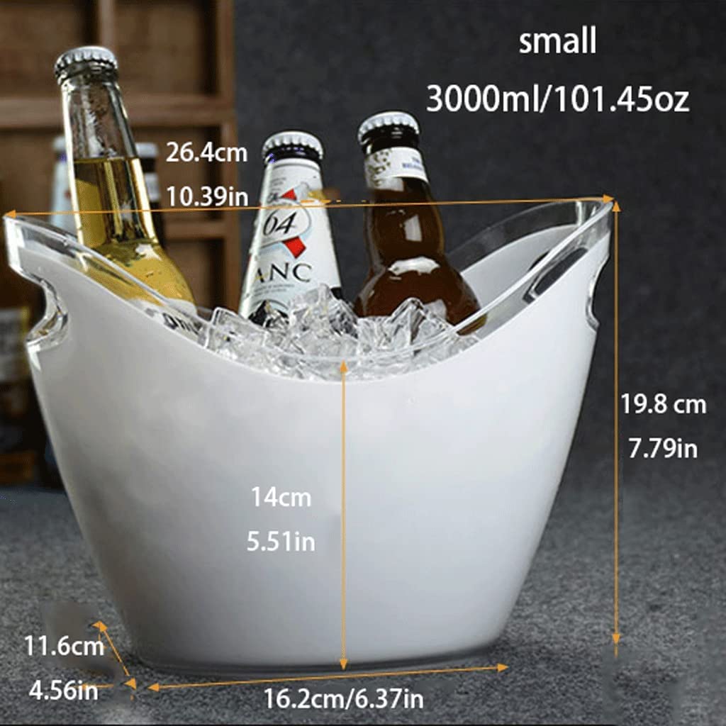 Habiba EIS Eimer Eiskübel in Barrenform, kreativer, langlebiger Mehrzweckbehälter für Barbankette, Kühlkübel für Bier, Champagner, Wein Dauerhaft