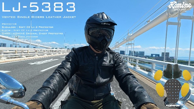 Amazon | [KOMINE] バイク用 ジャケット LJ-5383 ベンティッドシングル