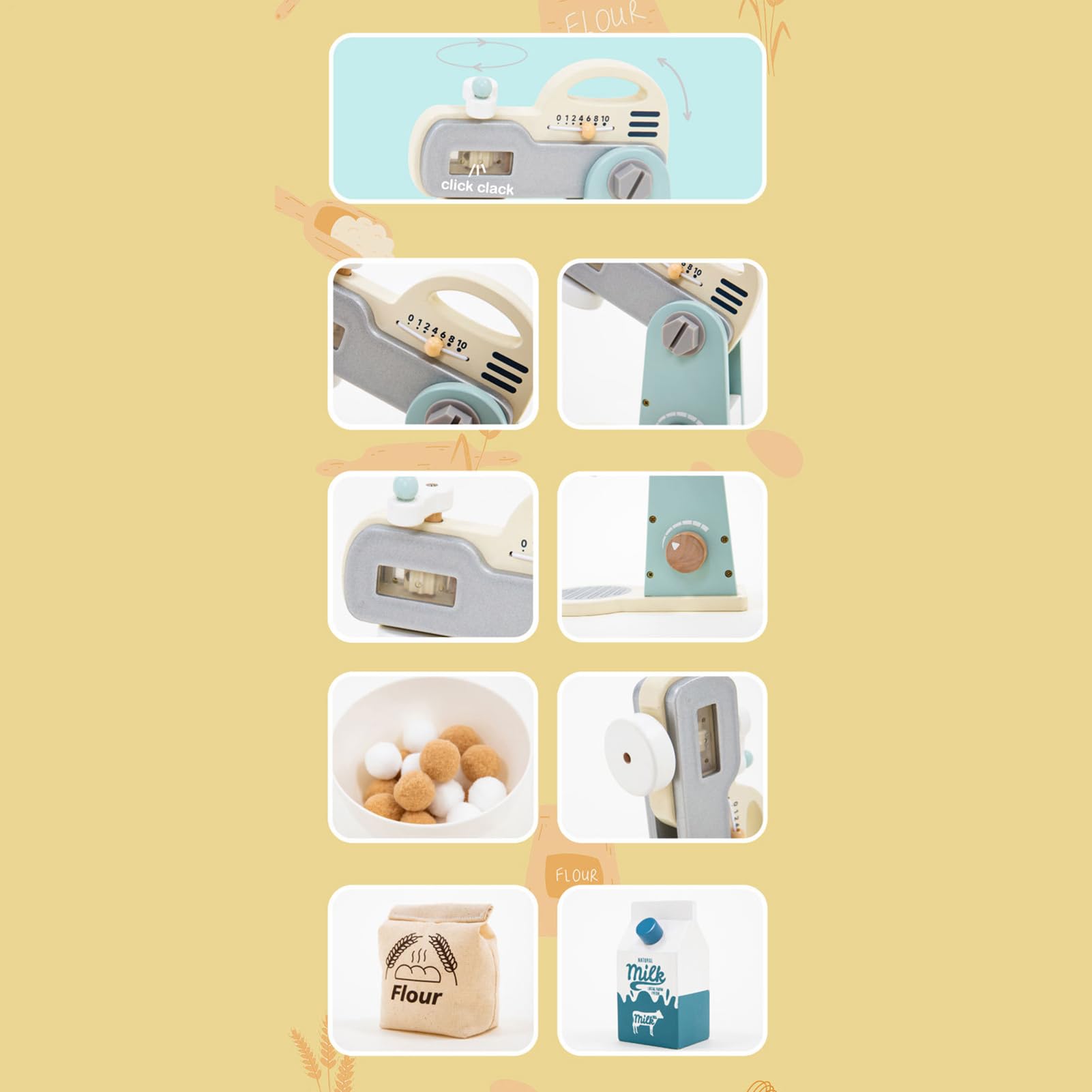 Giocattolo Cucina per Giochi di Ruolo Gadget Evolutivo per Giochi di Ruolo | Set Frullatore Giocattolo Elettrodomestico da Cucina Per Bambini in Età Prescolare, Scolare, Ragazze, Classe Scolastica