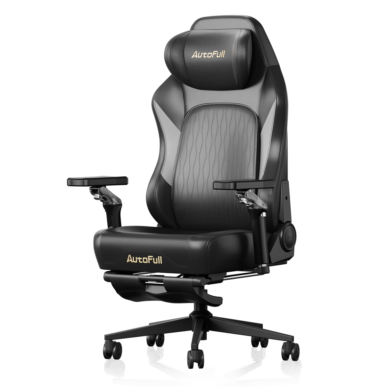 AutoFull M6 Pro 2.0 Silla Gaming Ergonómica | Silla de Juego con Reposabrazos 6D, Soporte Lumbar Dinámico y Reposapiés | Silla Gaming Ventilada y Calefactable (Nueva Generación)