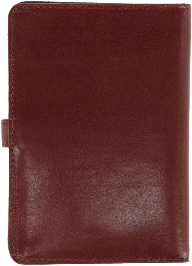 Trafalgar Men's Zaiden Italian Cortina Leather Snap Closure Passport image 3