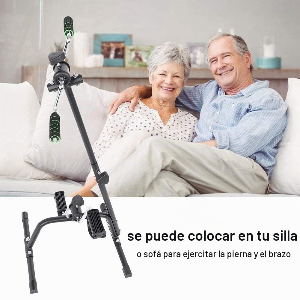 Mini Bicicleta Estática de Ejercicio, Rehabilitación para Brazos y Piernas, Equipo de Entrenamiento para Personas Mayores con Discapacidad