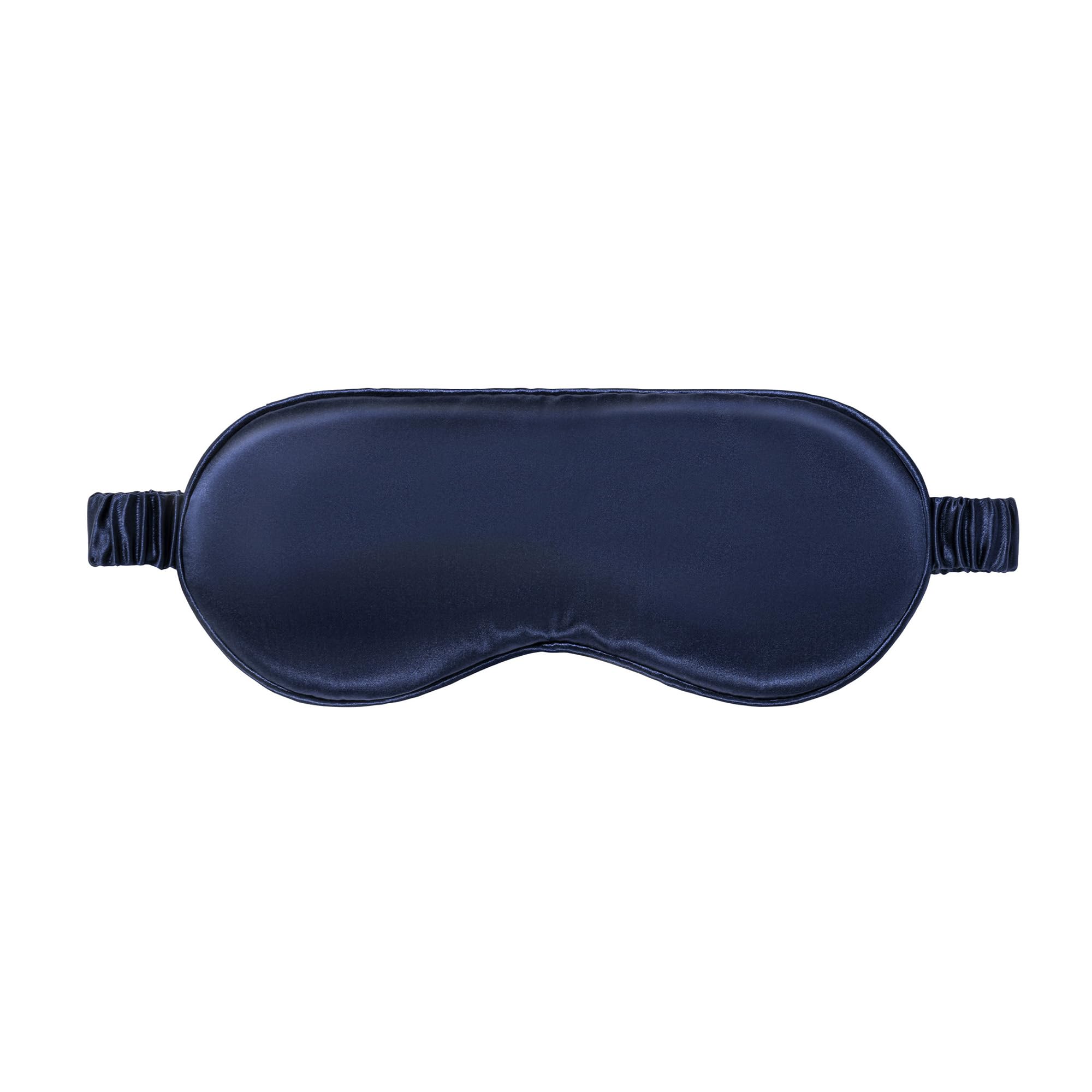 Máscara para dormir SLIP de seda 22 Momme de morera - Máscara para los ojos opaca de seda, talla única con banda elástica, suave con la piel, azul oscuro