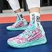 Womens Mens Basketball Shoes Breathable Fashion Colorful High Top Non Slip Outdoor Sport Sneakers for Woman Man Fitness Training Athletic Pink Size 7.5