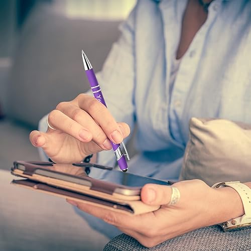 Miniatura 7 de Bolígrafos personalizados grabados con texto con nombre, bolígrafo personalizado de escritura suave, regalos para hombres y mujeres, San Valentín,