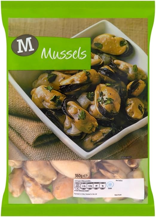 Morrisons Mussels Whole Fish, 360g (Frozen) Amazon.co.uk Grocery
