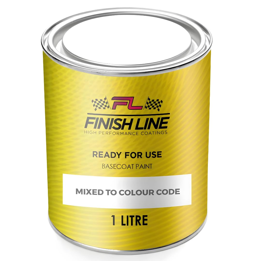 Finish Line Black For Land Rover 820 / Pab Santorini Metallic Ready For Use 1L Paint For Metal Plastic Aluminium Trims Bumpers Fiberglass Grp