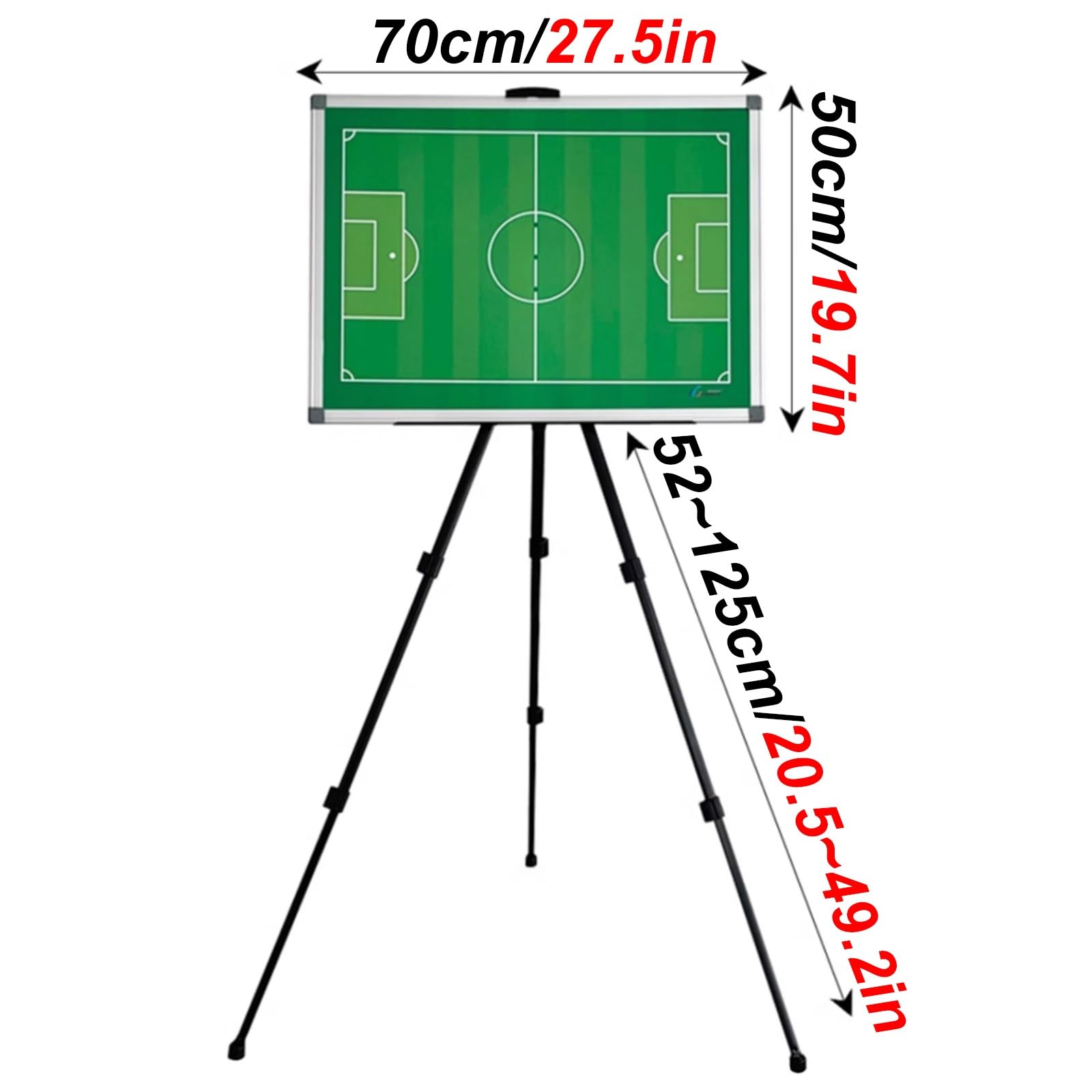 Lavagna per Allenatori di Calcio, Lavagna Calcio Allenatore di Board, con Treppiede e Borsa per il Trasporto, Altezza Regolabile, Facile da Scrivere e Cancellare, per l'insegnamento(2)