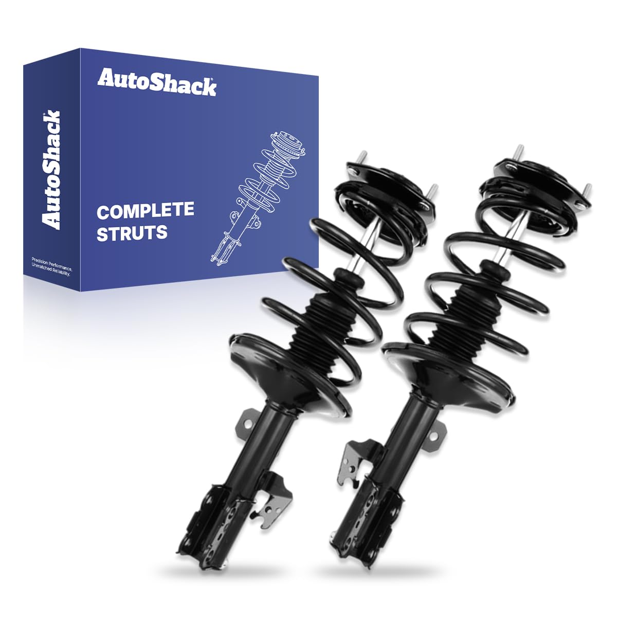 AutoShack Front Complete Strut & Coil Spring Assemblies - Driver and Passenger Side for Toyota & Lexus, Camry 2002-2003 ES300 2002-2003, FWD L4 2.4L