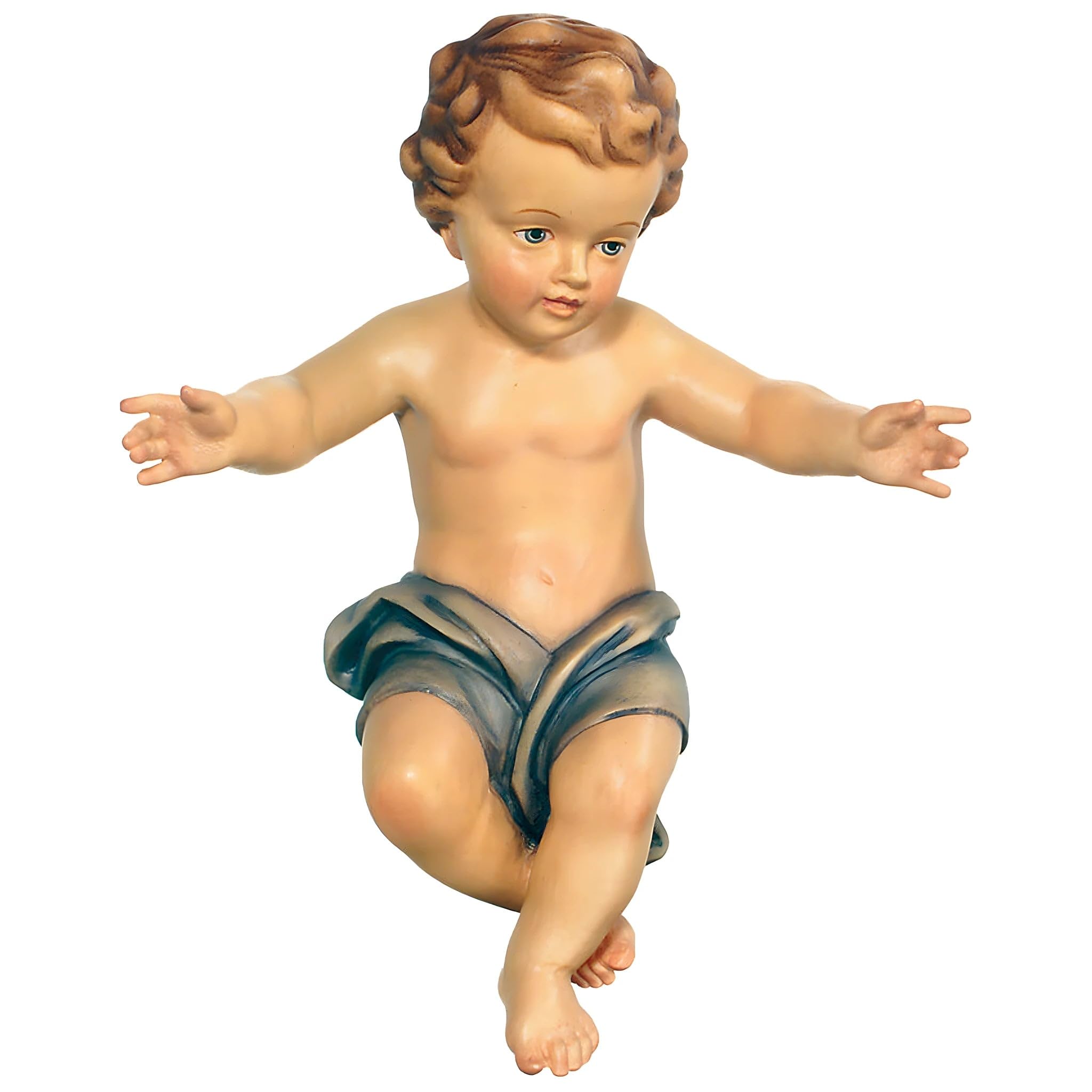 Jesus Infant for Crib, Fiberglass, Natural by Dolfi