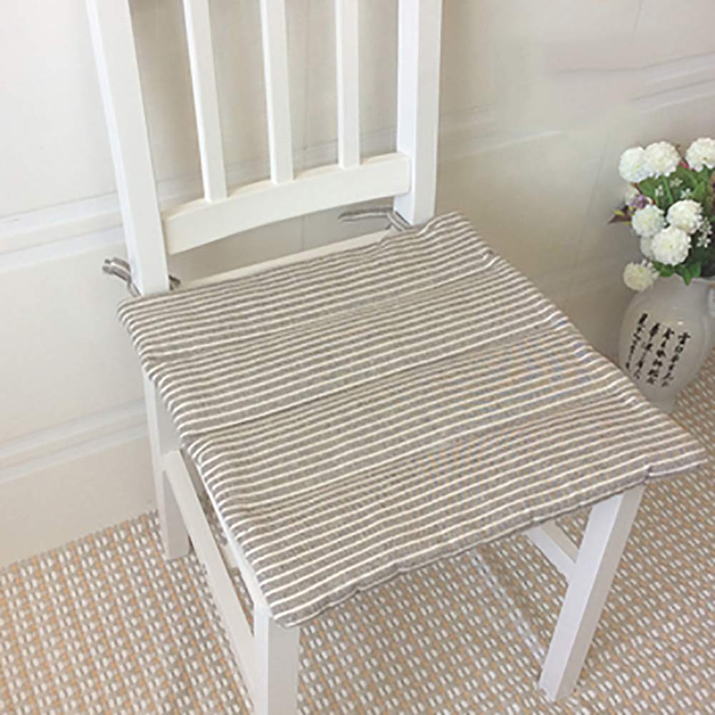 Coussin tatami non-slip et doux pour chaise de cuisine carrée MSM café x4