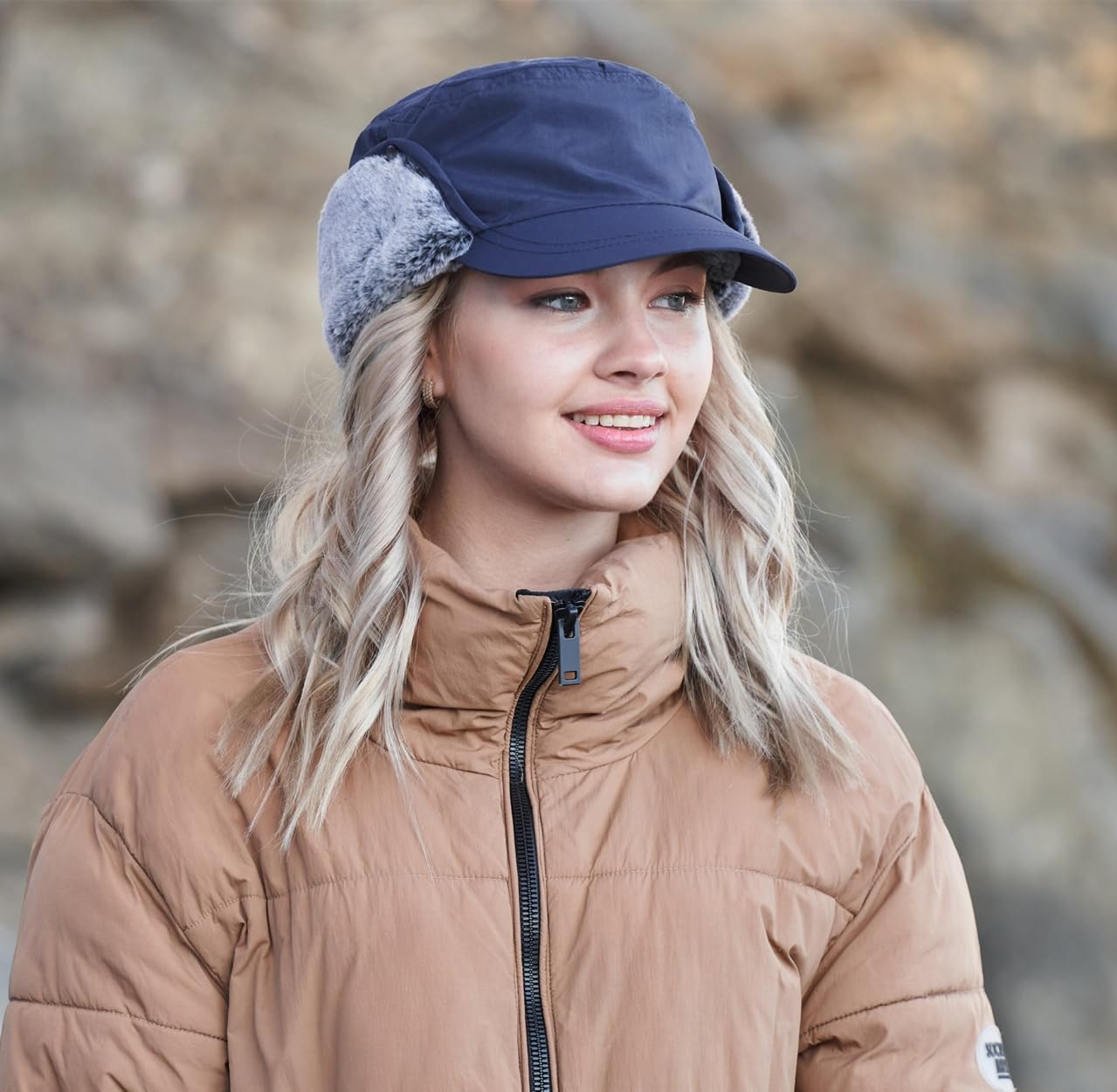 Casquette de baseball d'hiver pour homme avec visière, chapeau de trappeur et de chasse