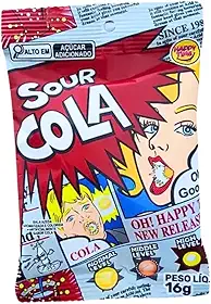 Bala Mais Azeda do Mundo Sour Cola 16g | Importada do Japão | O Desafio Ácido Extremo para Pegadinhas