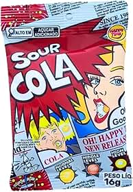 Bala Mais Azeda do Mundo Sour Cola 16g | Importada do Japão | O Desafio Ácido Extremo para Pegadinhas