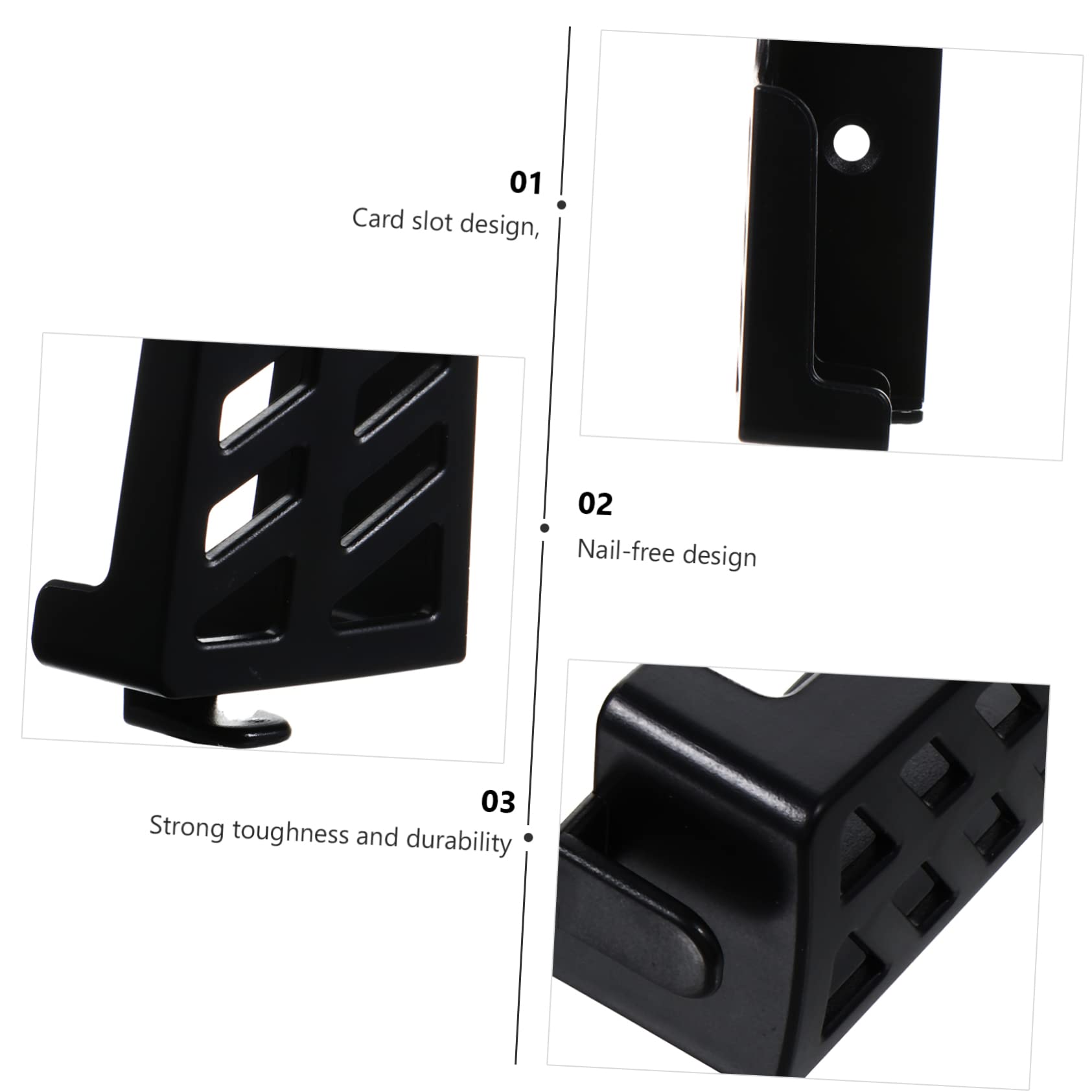 BESTonZON 3 Pares Soporte De Pared para Teléfono Móvil Tableta Soportes De Estantería Soportes para Estanterías Ajustable Teléfono De Pared Abdominales Antes y Después De Soporte De Teléfono