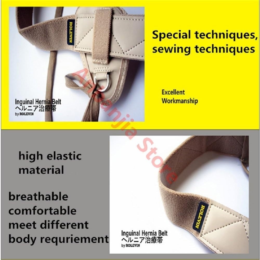 Leistenbruchgürtel Für Männer Und Frauen,Einstellbarer Leistenbruch-Stützgurt,Nabelbruchbandage, Weiches Elastisches BruchbandBauchgurt Nach Op Für Leistenbruch Für Bruchband