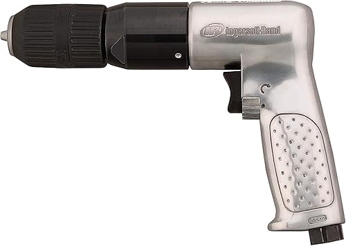 Miniatura 3 de Ingersoll Rand 7803RAKC Taladro neumático de mandril sin llave de 1/2 pulgada, 500 RPM, 0.5 HP, par de 10.6in-lb, pistola