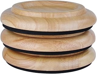 Protección para patas de piano, KingPoint, juego de 3 protectores, 6 colores, natural