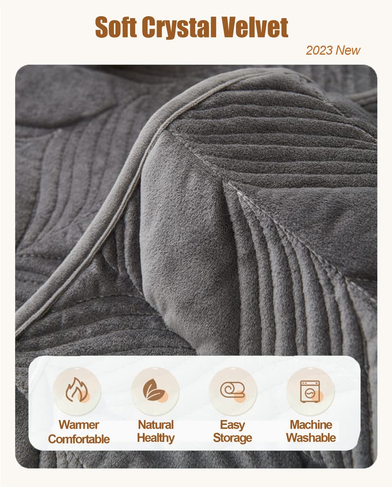 WYJHNLBEDC Bankhoes van superzachte fleece, bescherming voor hond/kat - Voor L-vormige, U-vormige, 1 2 3-zits, hoekbank - 90 x 90 cm