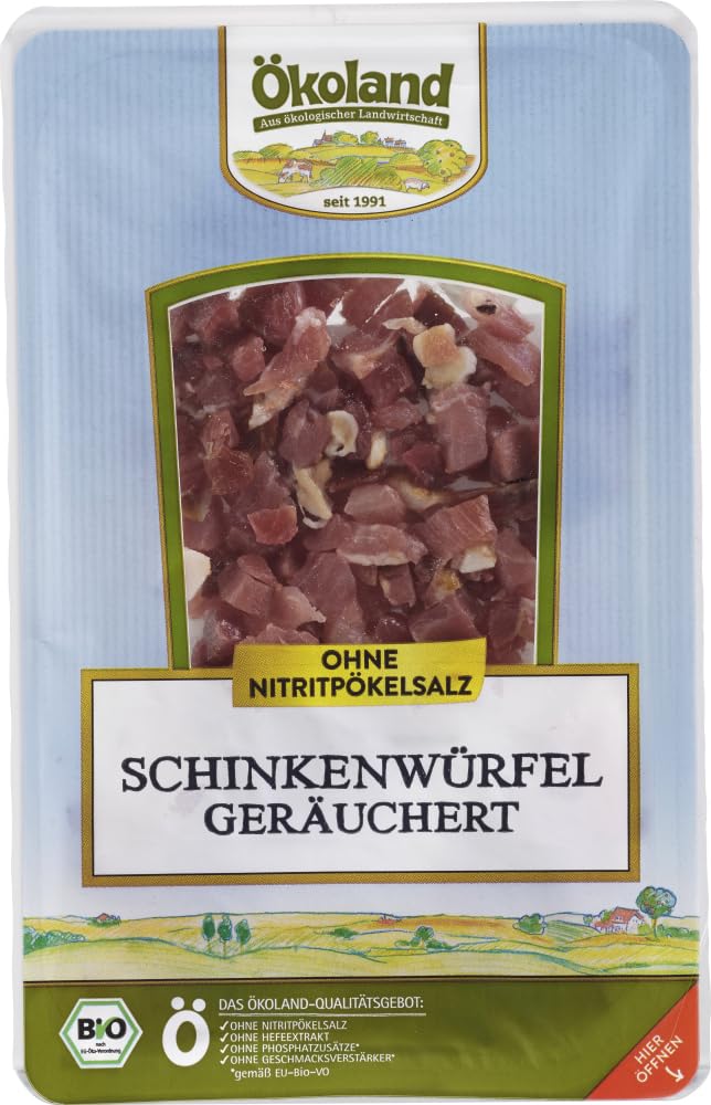 Schinkenwürfel fein geschnitten & geräuchert 6 x 80 g