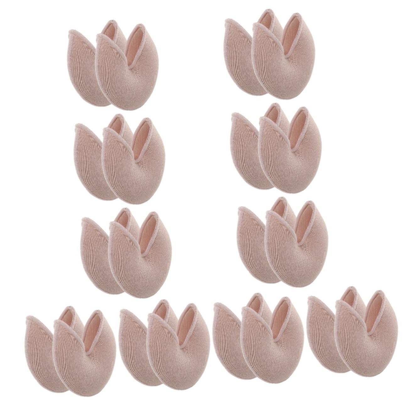 10paare Elastische Fußzehenschutzkappen -halbsocken Vorderfußschutz Gel-füßlinge Für Damen Geeignet Für Ballett Und Bauchtanz Druckentlastend Und Flexibel