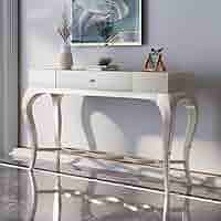 コンソールテーブル 引出収納付き ホワイト コンソールテーブルホワイト 引き出し付き Amazon｜2つの収納