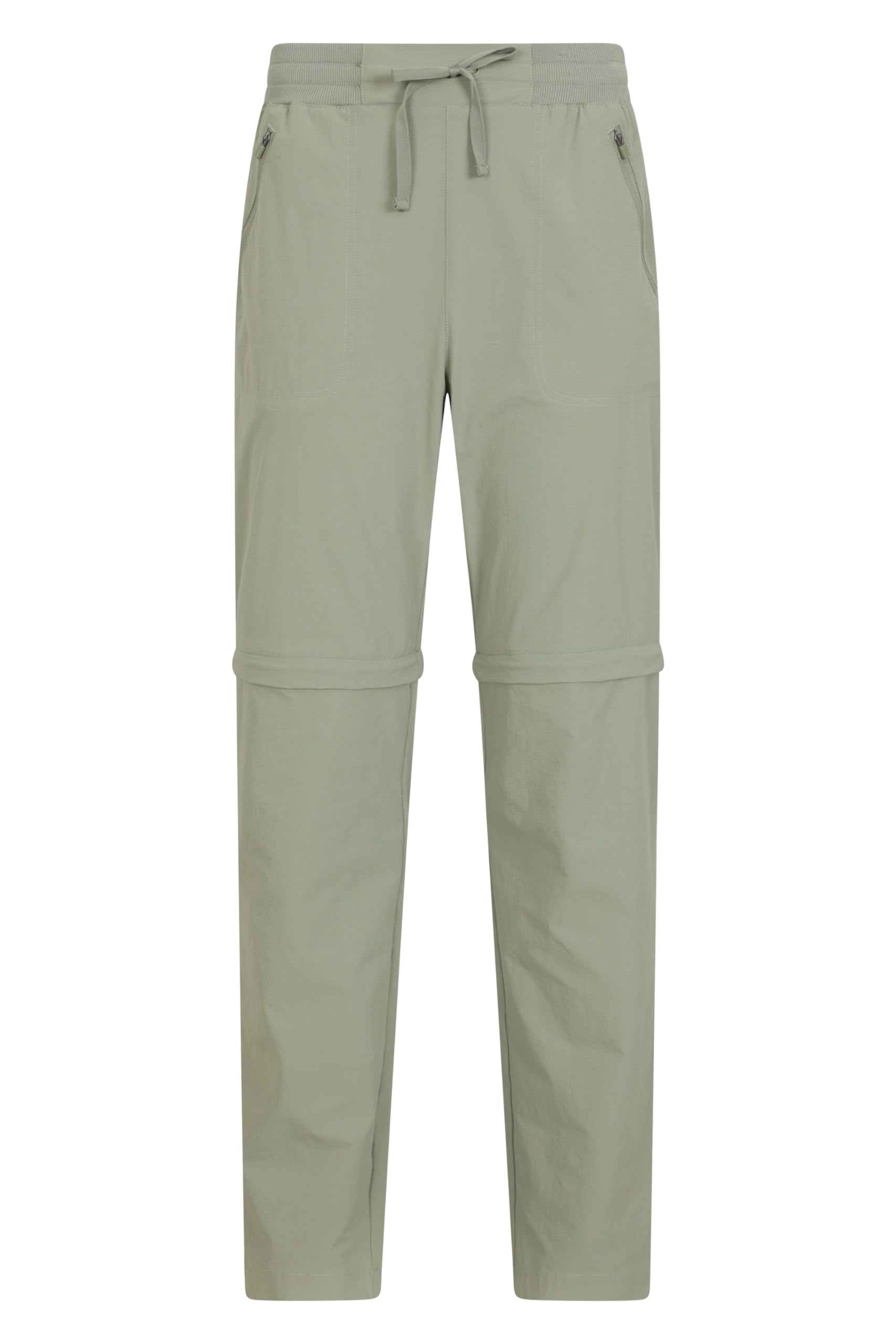 Mountain Warehouse Women's Light Khaki 'Explorer' Short Length Lightweight Convertible Zip-Off Trousers In | Size: 20