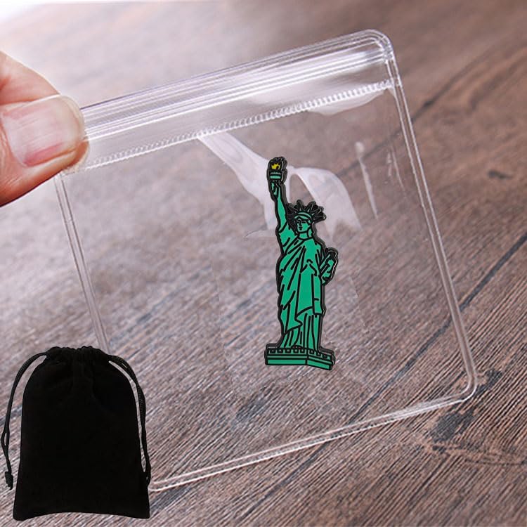 Creative Statue of Liberty Lapel Pin Brooch, New York Souvenir Brooches for Hats, Bags and Accessories4