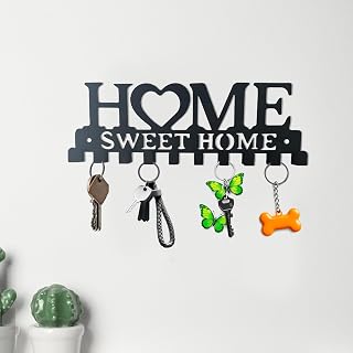 Key Holder Wall Mount with Screws and Anchors - Perfect for Entryways, Kitchens, Garages, and Offices - Stylish Decorative Key Holders for Home and Office Organization Kitchen Decor 10-Inch
