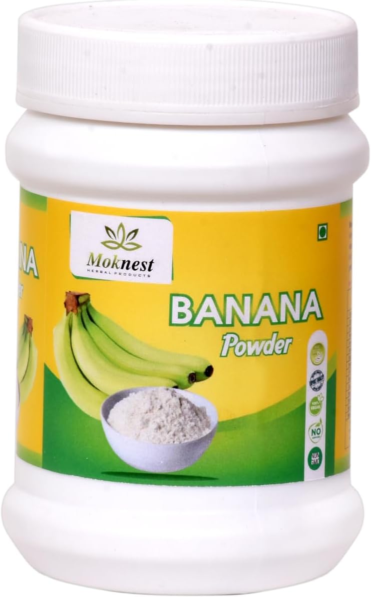 GenericMoknest Organic Banana Flour - Gluten Free All Purpose Flour Alternative For Baking & Cooking Recipes - Grain Free Vegan Banana Flour, Rich In Fiber & Vitamins for Keto & Paleo Diets, 7.05 oz