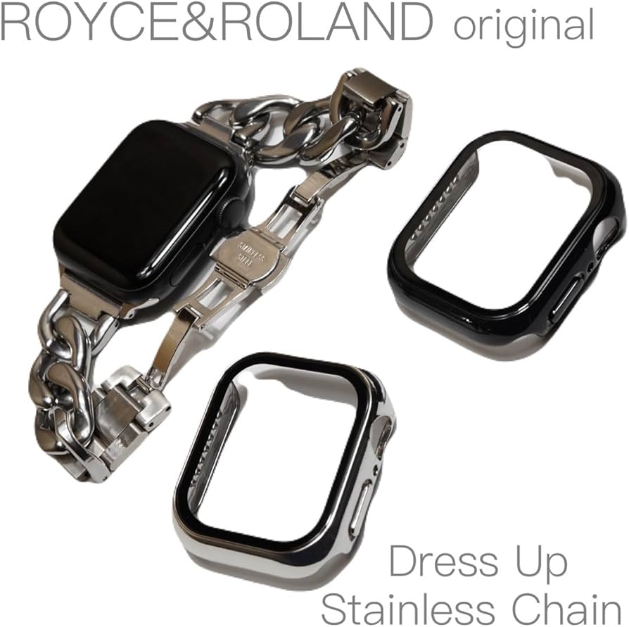 Amazon.co.jp: Royce&Roland Apple watch チェーンバンド 対応