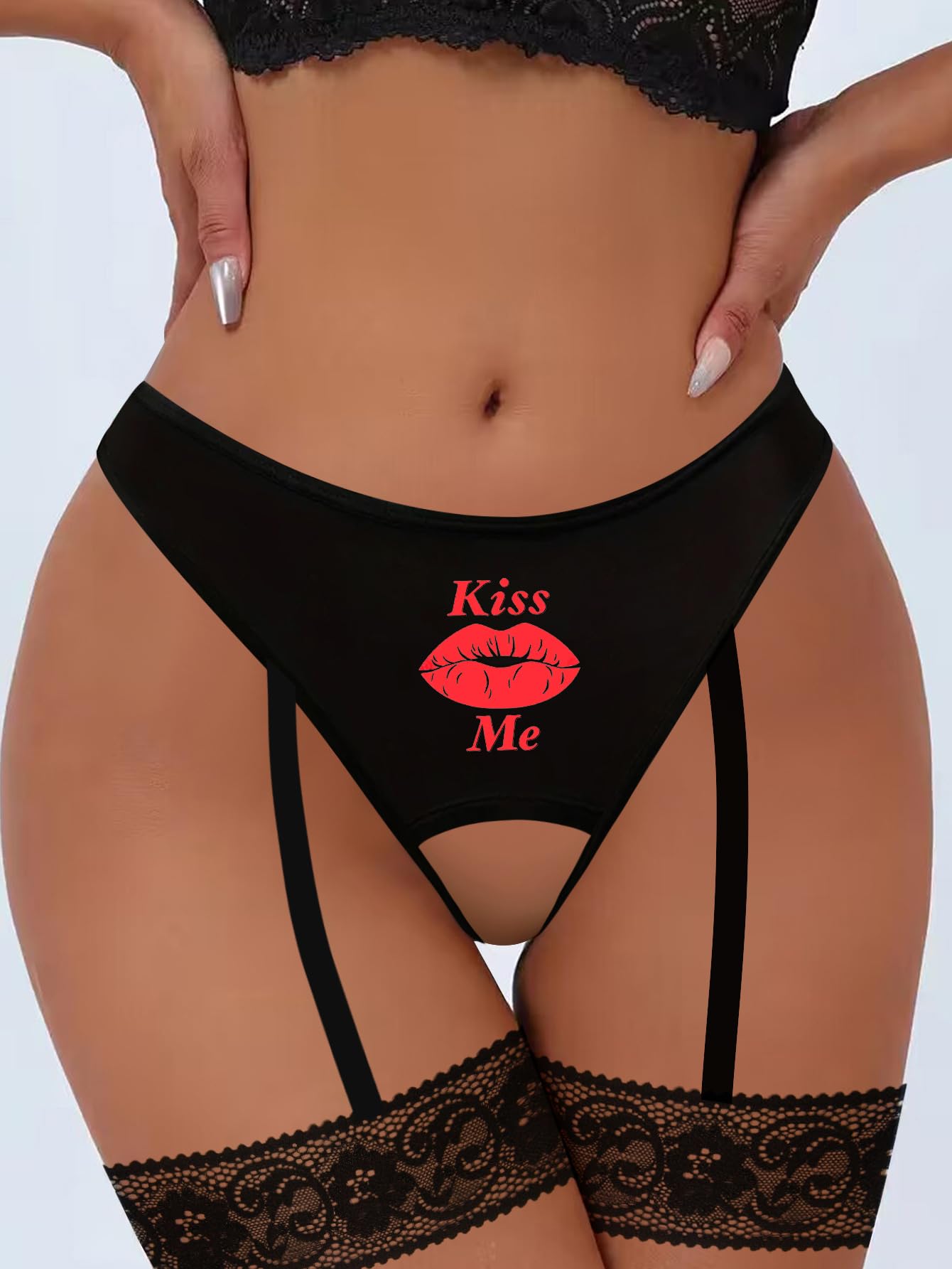 Women G-String Thongs, Women'S Sexy Underwear, Suspender Leg Ring Underwear