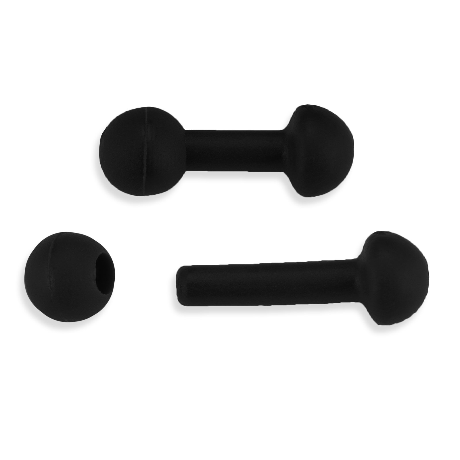 Bank Tackle Chod Beads Helicopter Rigs Carp Fishing Tackle Line Protector Zig Rig (x 100 Pack, Black)