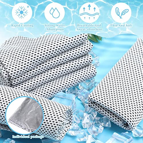 Hosuly 20 Pcs Cooling Towel 47 X 12 Inch Ice Towel For Neck, Microfiber Cool Towel, Breathable Soft Chilly Towel For Yoga, Sports, Golf, Gym, Camping, Running, Fitness, Workout (Light Gray) #TOP4