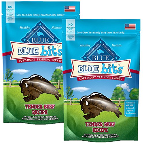 Blue Bits Training Dog Treats (Beef Soft-Moist Bits, 4 oz-2PK)