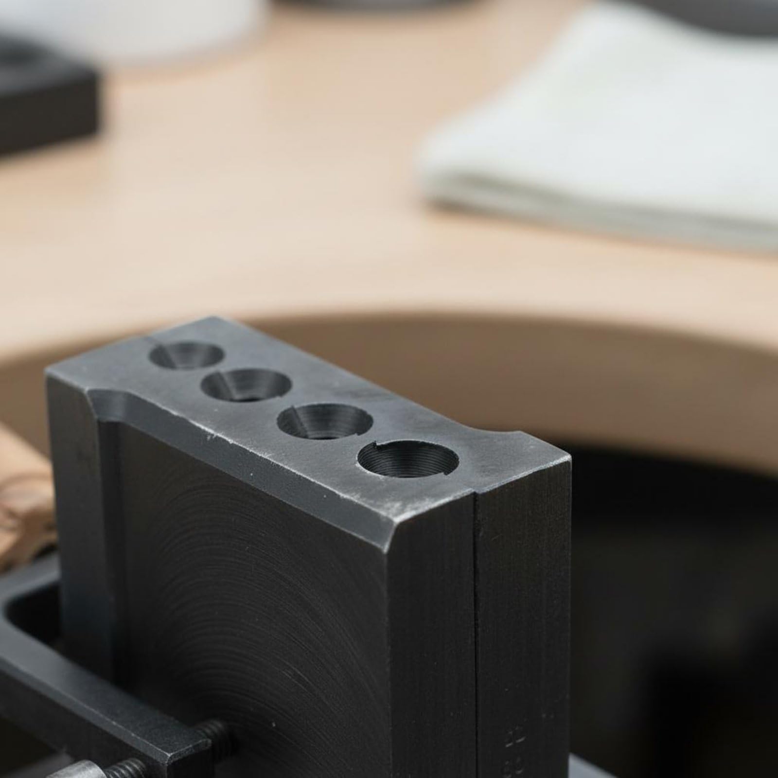 Schmuck Gießform Metallblock Form Werkzeug mit Holzgriff für Gussstäbe Und Flachbarren Regulierbare Öffnungen für Kontrolliertes Gießen aus Stahl für, Mittel