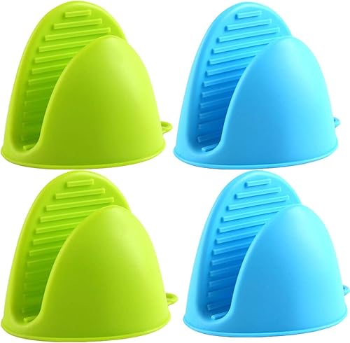 Manoplas de silicona para cocinar, guantes para horno, protector de dedos para cocina, hornear, barbacoa, guantes resistentes al calor, 2 pares disponible en Yaxa Costa Rica