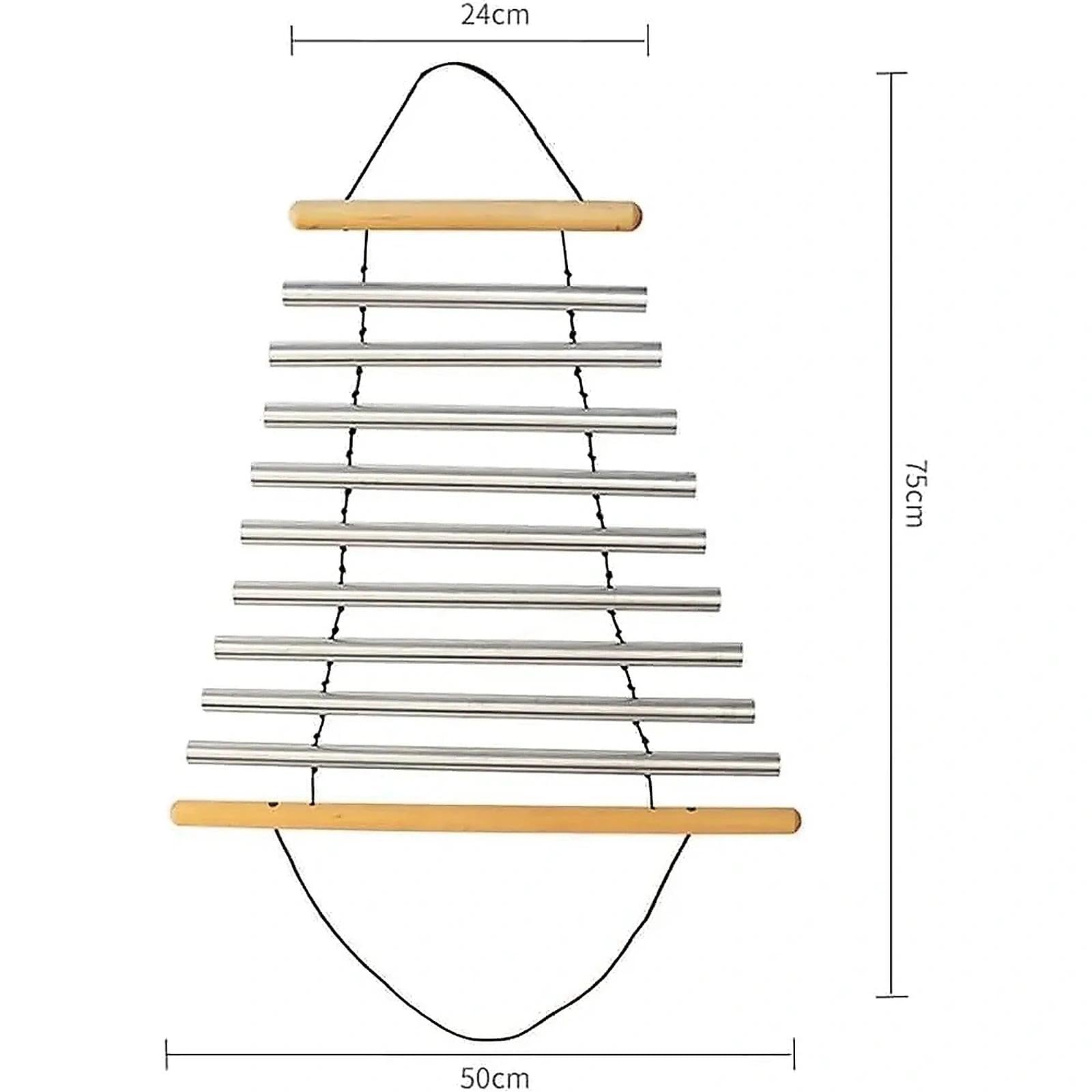 Suono curativo sonoro, 9 toni meditazione Swing Chime per relax e benessere, include martello gratis