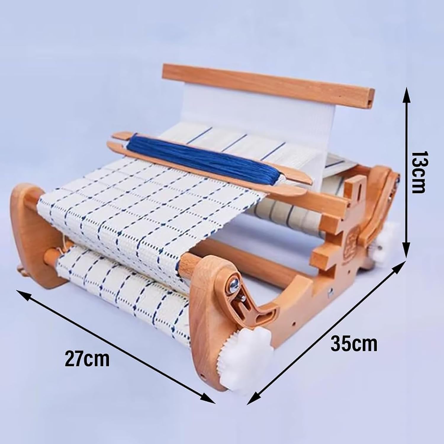 Macchina per tessitura a maglia fai da te, kit per la casa con pettine e bobina, larghezza massima 20 cm, densità regolabile per principianti, adulti, artisti artigianali