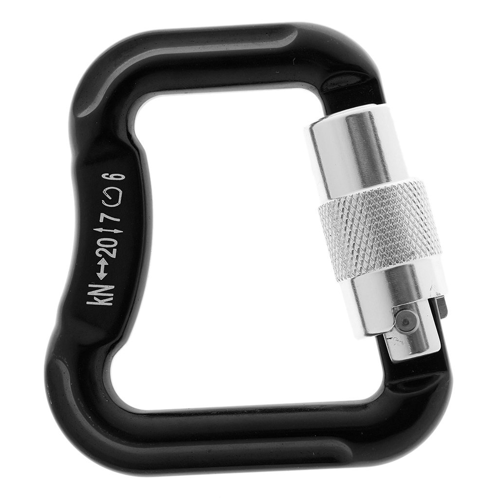 Sharplace (2 Packung D Karabiner Clip, D-Ring Haken Gleitschirm Fallschirm Karabinerhaken