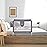 MBQMBSS 37 L x 26.5 H Bed Rail for Toddlers, Baby Bed Rails Guard for Kids Height Adjustable Sturdy Railing with Y-Strap Protective Bed - Fit for Side of Twin Full Queen, King Size (1 Side)
