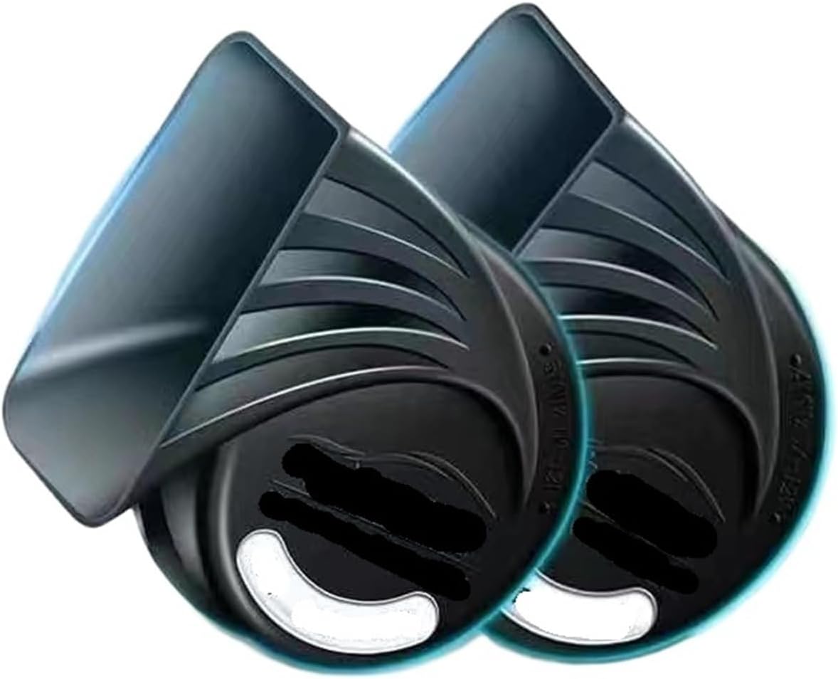 12V Super Loud High Bass Waterproof Electric All Metal Snail Horn For Car Motorcycle(12v metal black pair)